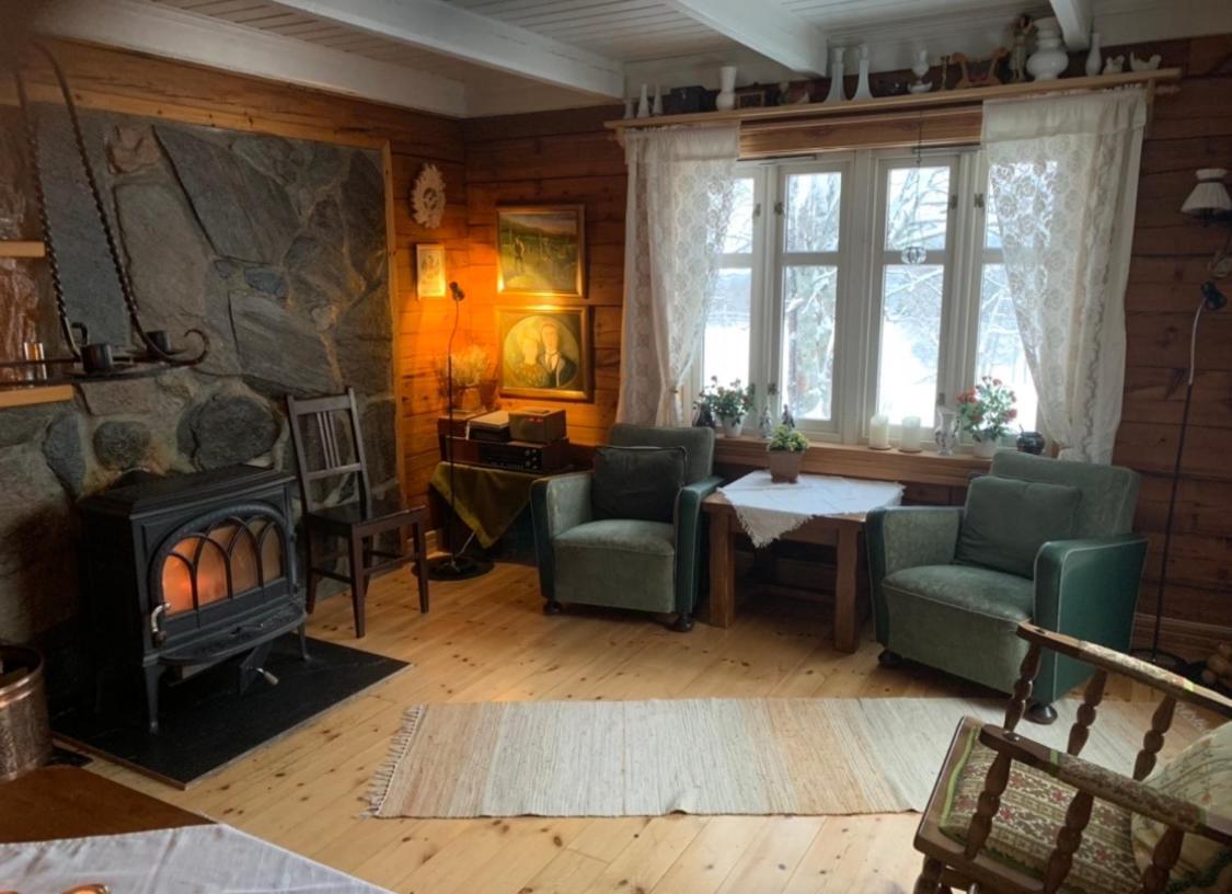 הוילה 100 Years Old Norwegian Log House In טרומסה מראה חיצוני תמונה