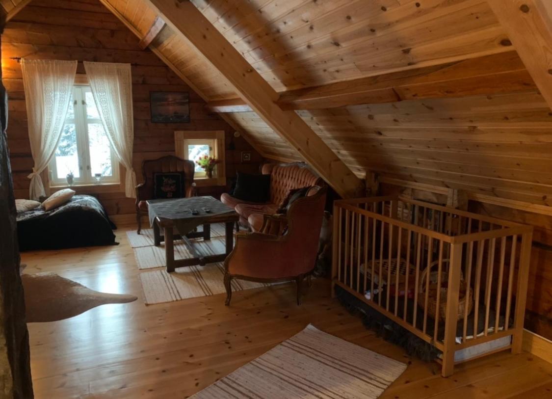 הוילה 100 Years Old Norwegian Log House In טרומסה מראה חיצוני תמונה
