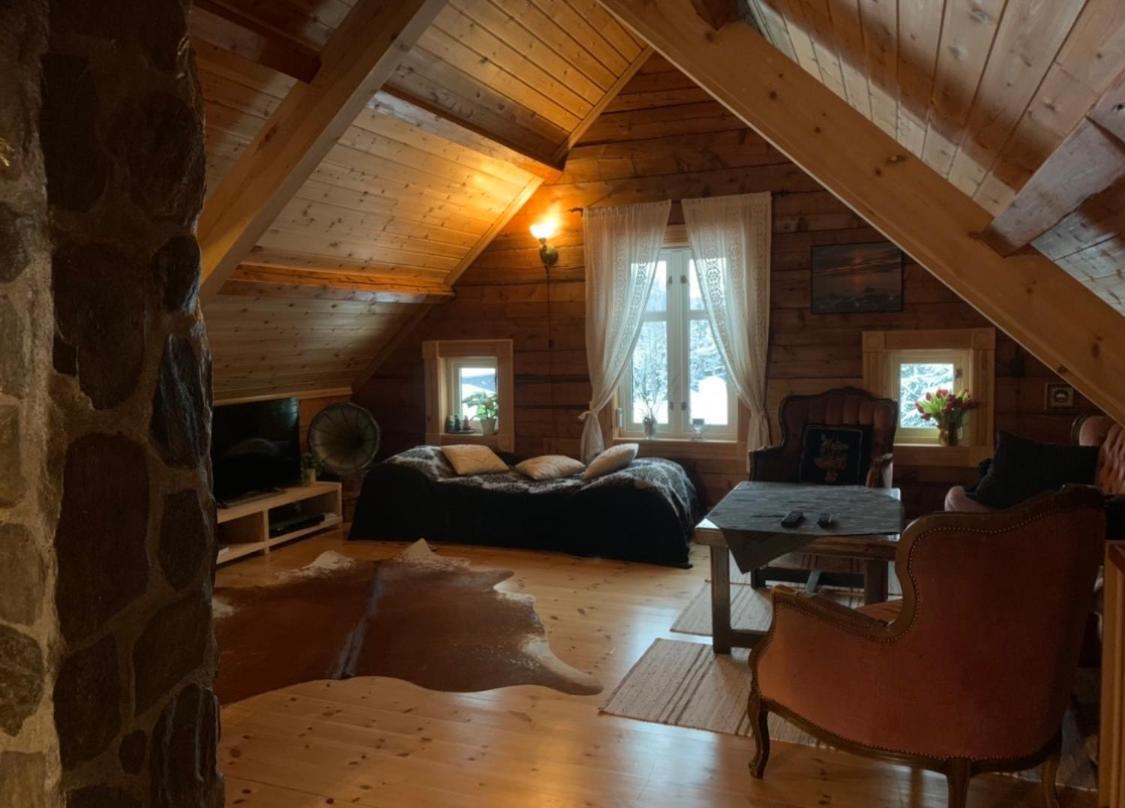 הוילה 100 Years Old Norwegian Log House In טרומסה מראה חיצוני תמונה
